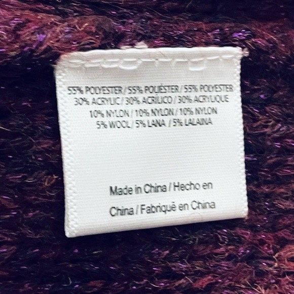 Modcloth Playing it Cowl Tunic Sweater Burgundy Size Small - Picture 7 of 9